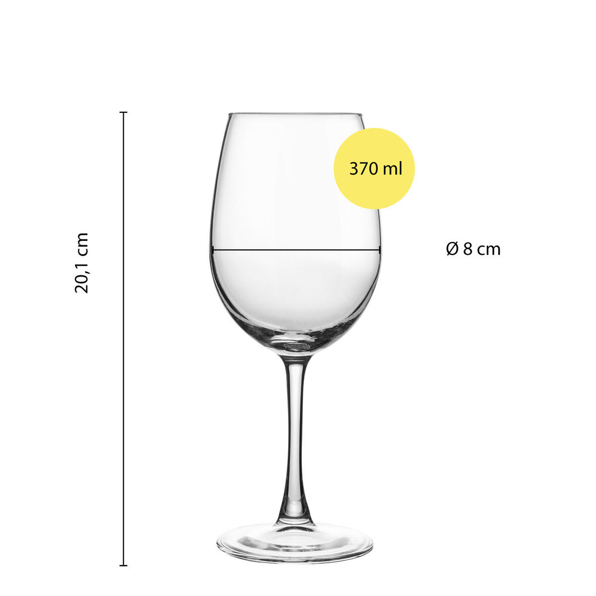 SET KOZARCEV - prosojno, Basics, steklo (8/20,1cm) - Echtwerk