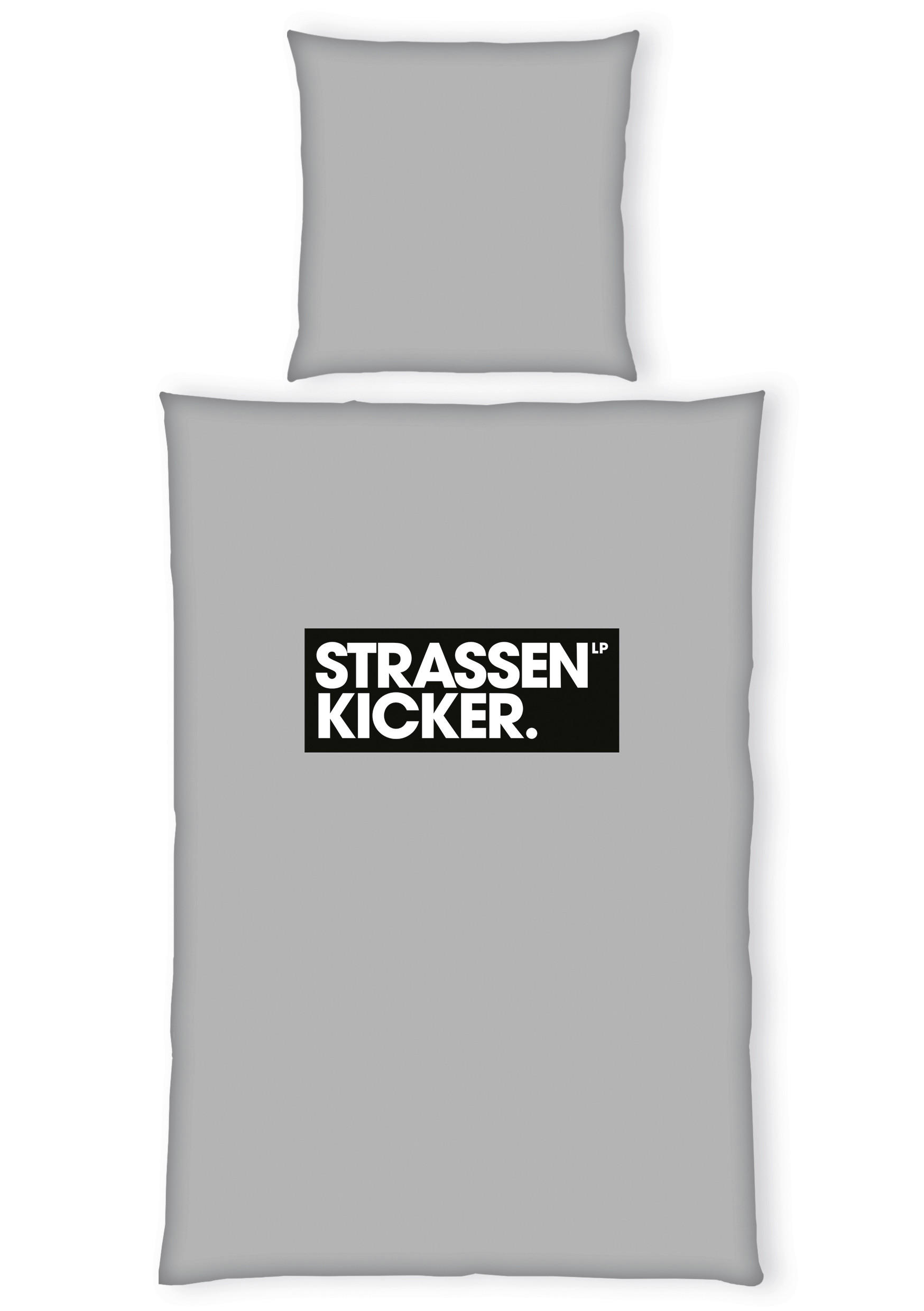 JUGENDBETTWÄSCHE STRASSENKICKER Renforcé 135/200 cm  - Schwarz/Grau, Trend, Textil (135/200cm) - Herding