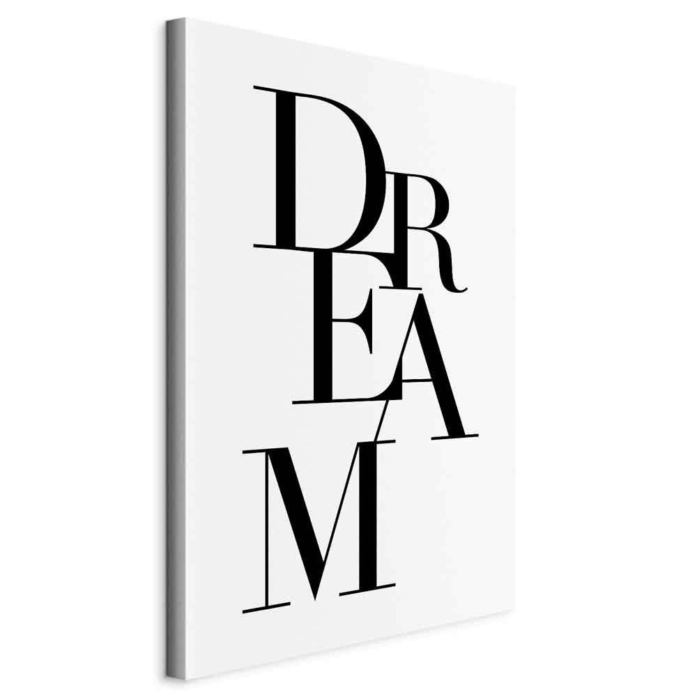 Leinwandbild Black Dream Schwarz Weiß B: 80 Cm