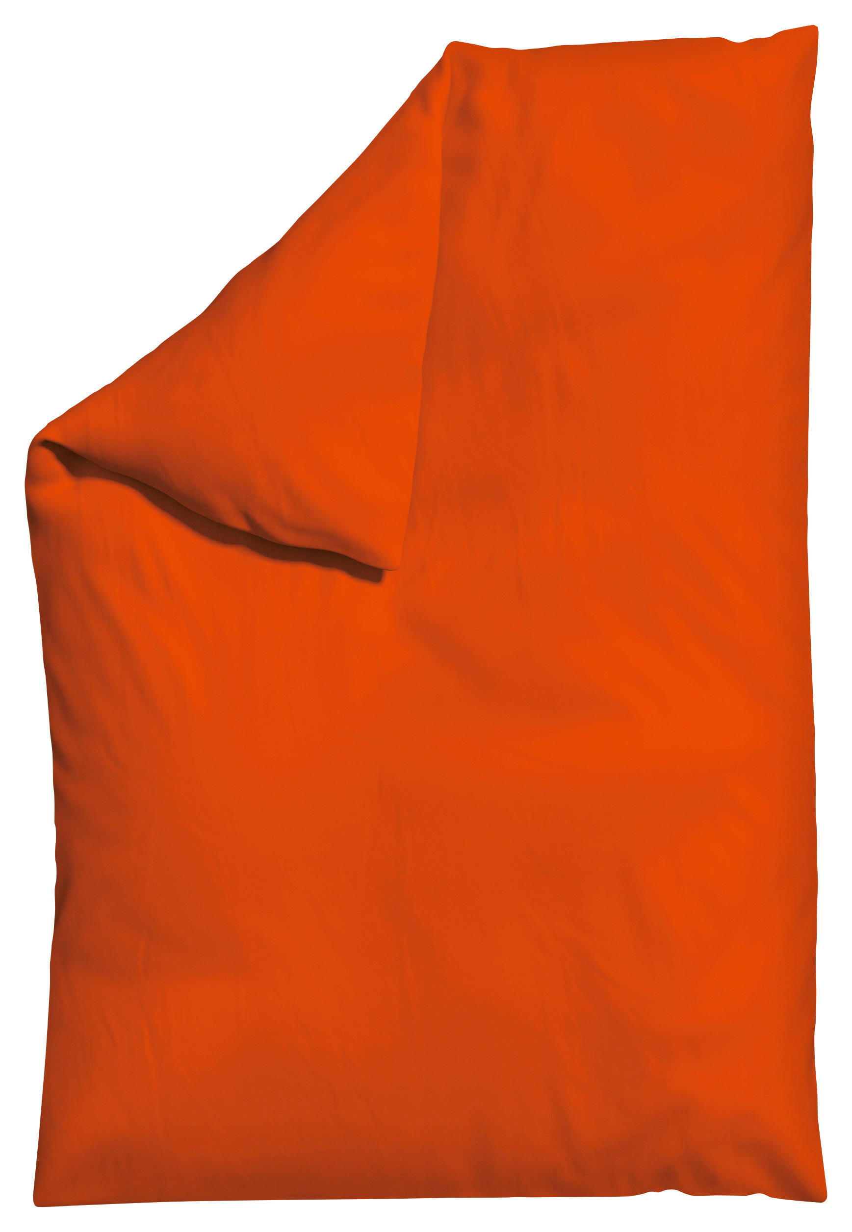 Schlafgut Bettdeckenbezug Woven Satin Dunkelorange 135-140x200 cm