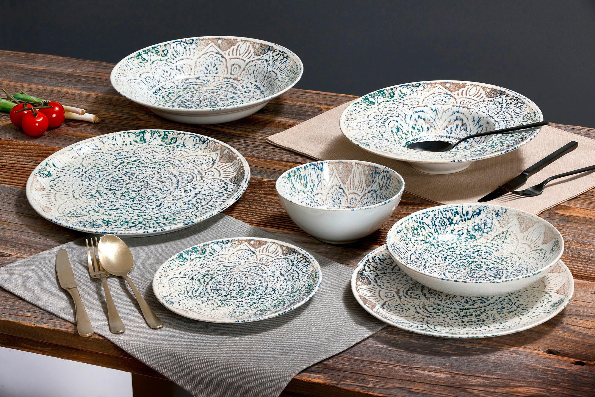 BOL PENTRU CEREALE  - albastru/bej, Lifestyle, ceramică (17/17/7cm) - Ritzenhoff Breker