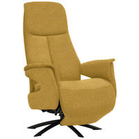 RELAXSESSEL in Textil Currygelb  - Currygelb/Schwarz, Design, Textil/Metall (73/108/86cm) - Welnova