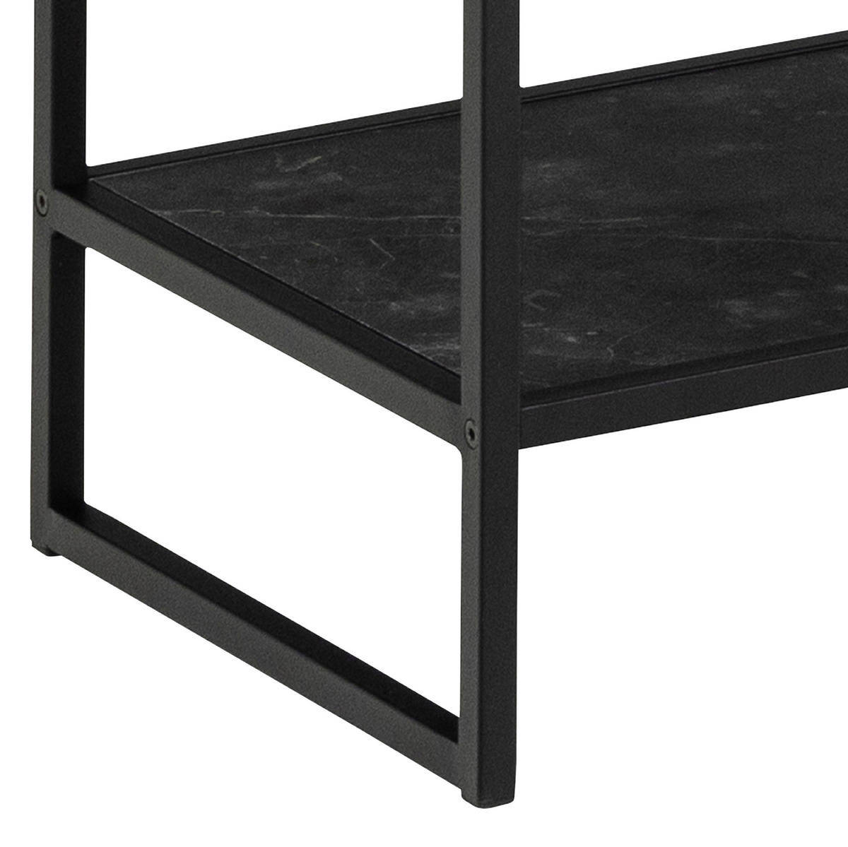 REGAL Schwarz  - Schwarz, Design, Holzwerkstoff/Metall (85/185/35cm) - MID.YOU