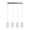 LED-HÄNGELEUCHTE Cyclone 76/12/150 cm   - Chromfarben, Design, Glas/Kunststoff (76/12/150cm) - Searchlight