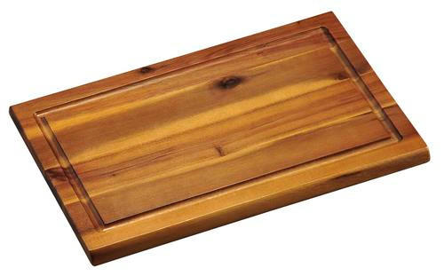 SCHNEIDEBRETT Holz Akazie  - Akaziefarben, Basics, Holz (21/1,5/32cm) - Homeware Profession.