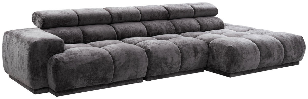 SOFFA i textil antracit  - svart/antracit, Design, textil/plast (320/86/150cm) - Carryhome