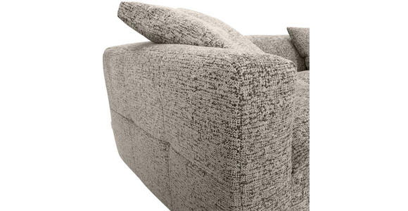 ECKSOFA  in Chenille Braun  276/170 cm  - Schwarz/Braun, KONVENTIONELL, Kunststoff/Textil (276/170cm) - Carryhome