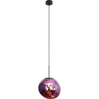 HÄNGELEUCHTE Canopus 28/150 cm   - Lila, Basics, Glas (28/150cm)