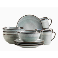 FRÜHSTÜCKSSERVICE 12-teilig 4 Personen Grün SMOKY'S  - Grün, Basics, Keramik - Mäser
