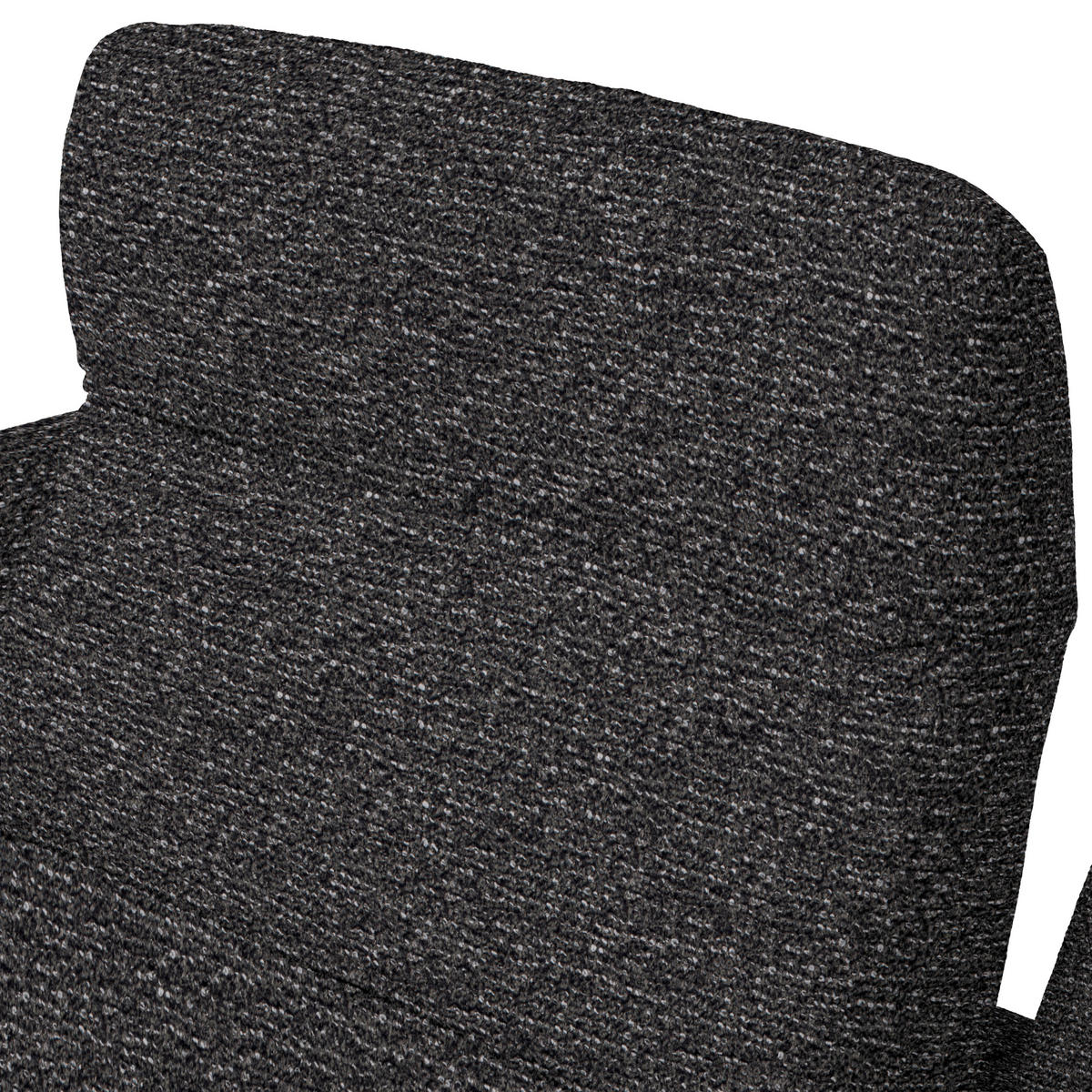 ECKSOFA in Chenille, Flachgewebe Dunkelgrau  318/165 cm  - Dunkelgrau/Schwarz, Design, Textil/Metall (318/165cm) - Xora