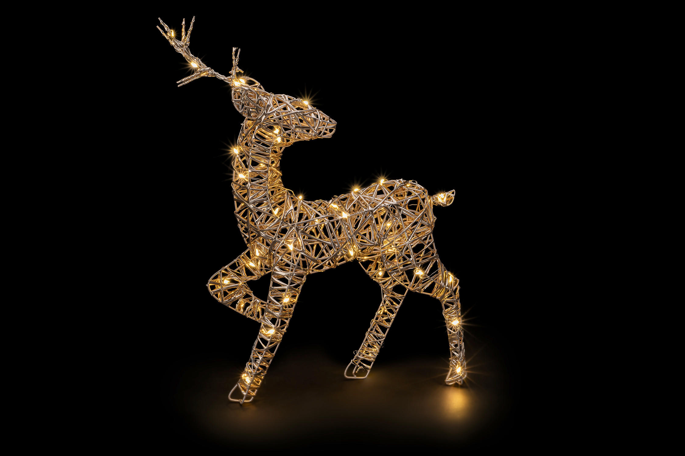 LED-DEKOLEUCHTE - Goldfarben, Basics, Kunststoff (32/10/47cm)