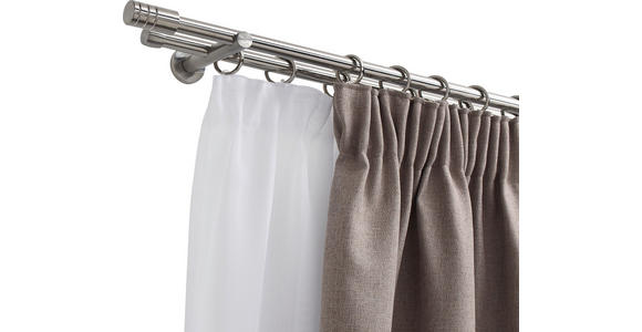 RUNDSTANGENGARNITUR 240 cm - Edelstahlfarben, Basics, Metall (240cm) - Homeware