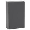 HÄNGESCHRANK 40/64/20 cm  - Graphitfarben/Grau, Konventionell, Holzwerkstoff (40/64/20cm) - Held