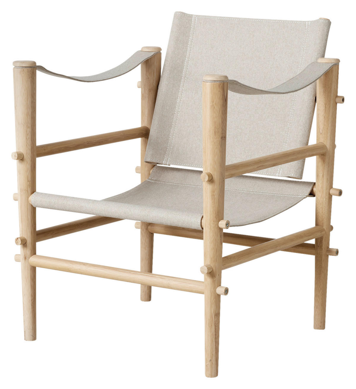 LOUNGESESSEL Naturfarben    - Beige/Naturfarben, Design, Holz (59/79/61cm) - MID.YOU