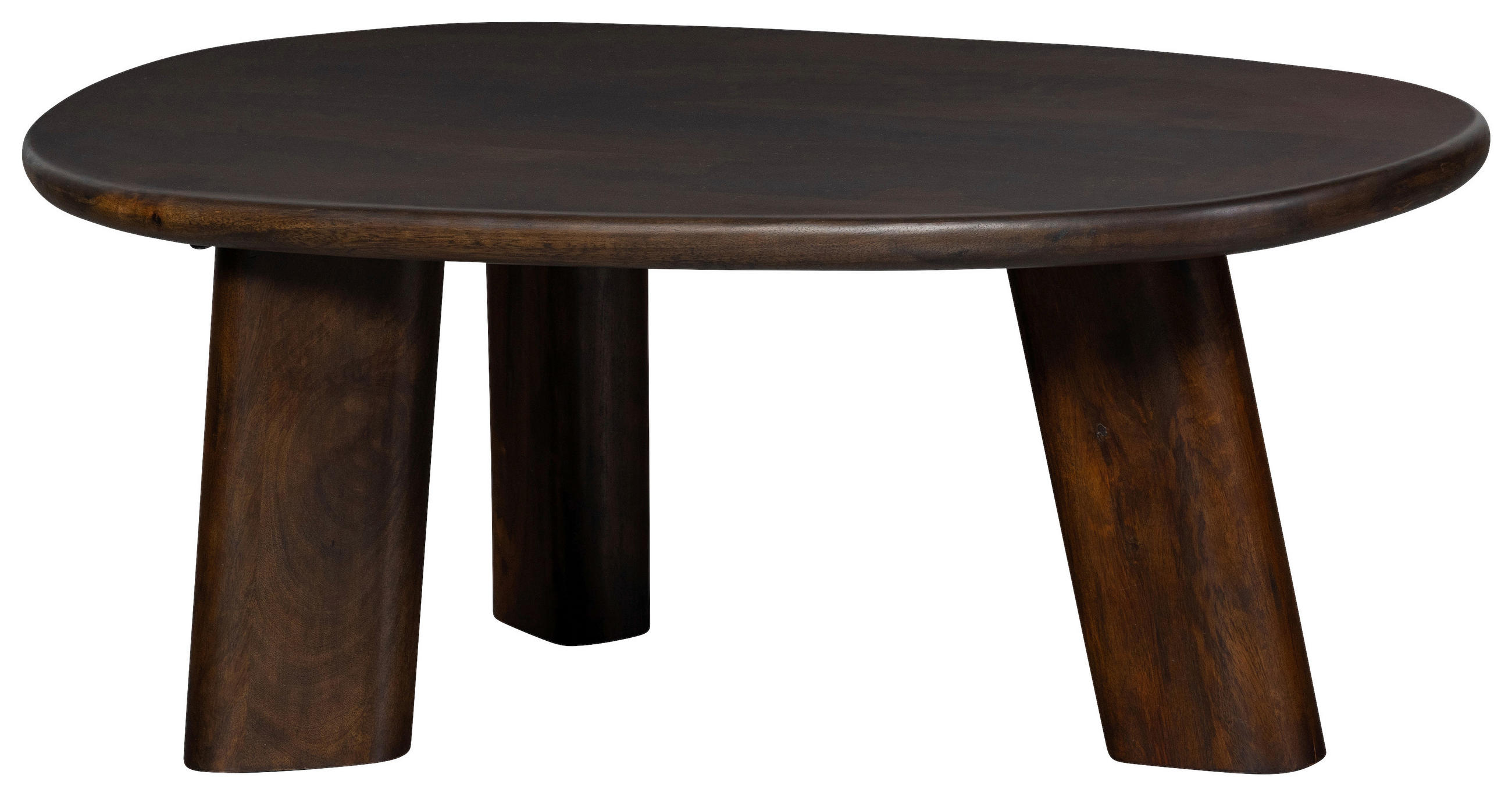 COUCHTISCH Mangoholz massiv organisch Walnussfarben 110/60/40 cm - Walnussfarben, KONVENTIONELL, Holz (110/60/40cm) - Carryhome