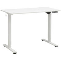 SCHREIBTISCH höhenverstellbar  - Weiß, MODERN, Holzwerkstoff/Metall (120/60/73,5-118cm) - Livetastic