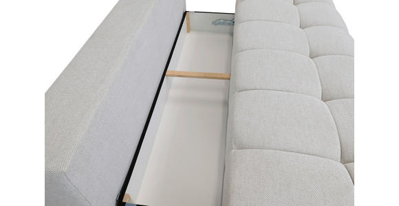BOXSPRINGSOFA in Chenille Ecru  - Ecru/Schwarz, MODERN, Kunststoff/Textil (210/72/105cm) - Cantus