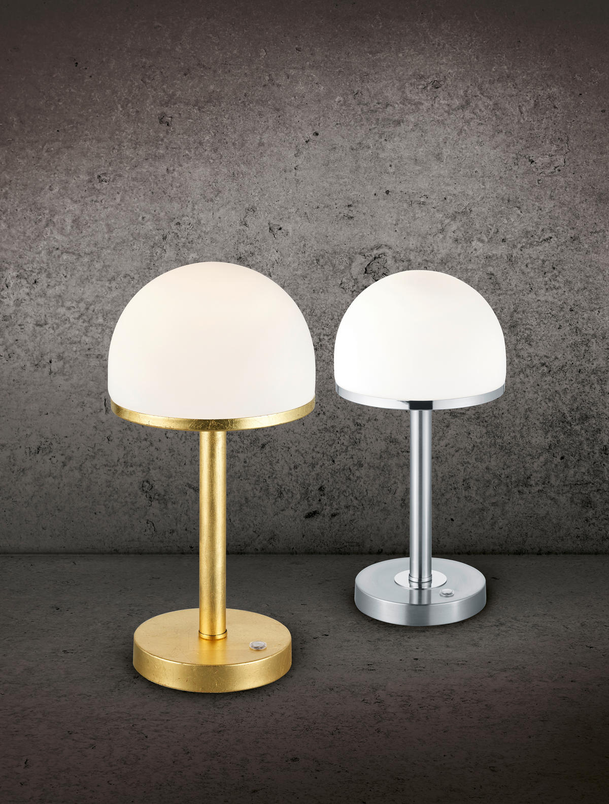 LED-TISCHLEUCHTE - Weiss/Nickelfarben, Basics, Glas/Metall (39/19cm) - Trio Leuchten