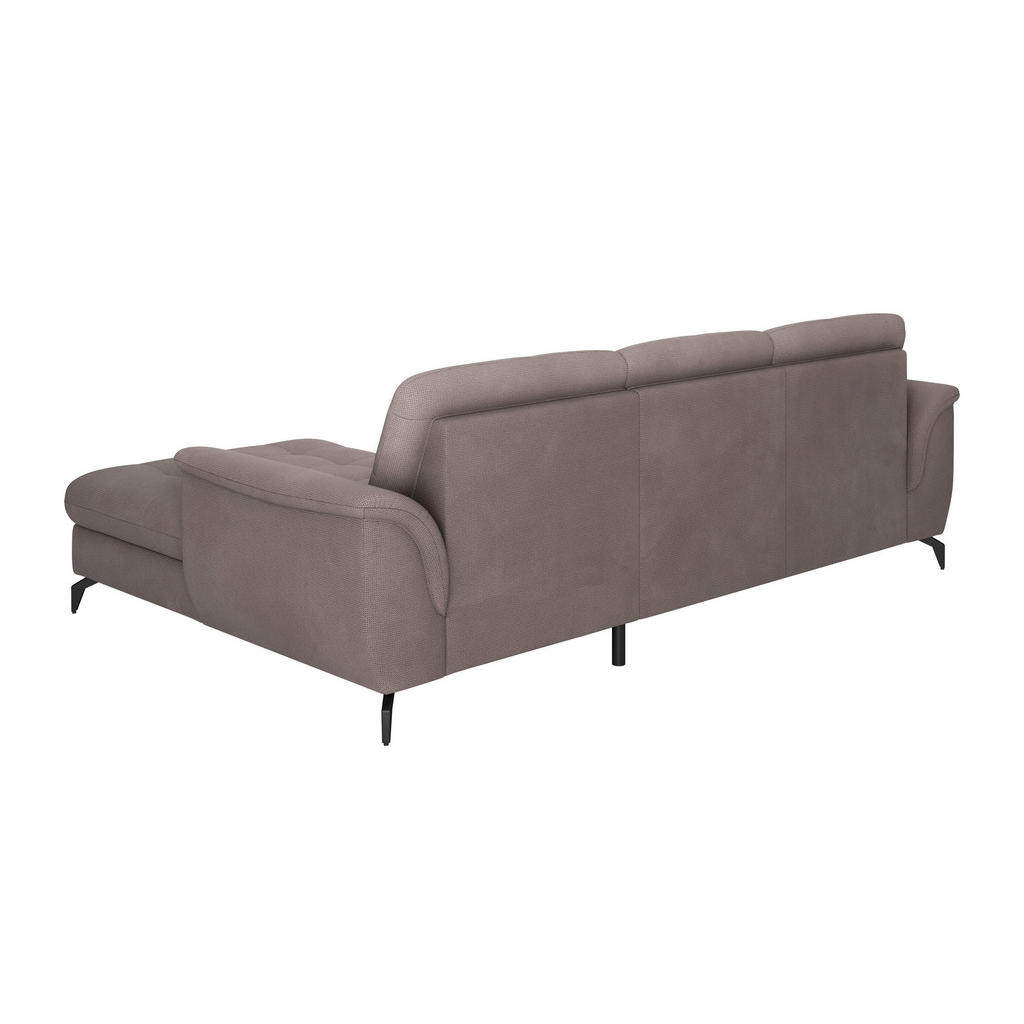 Thumbnail - Sit & More Ecksofa Zora E, Taupe, Textil, 4,5-Sitzer, Ottomane rechts, L-Form, 262x164 cm, Goldenes M, Oeko-Tex® Standar...