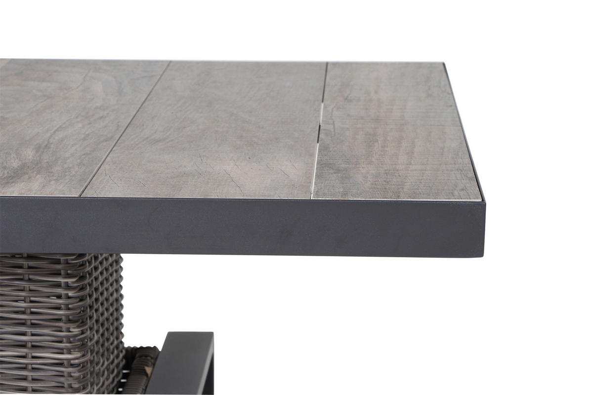 LOUNGEGARNITUR 5-teilig   75/103/130 cm Aluminium  - Grau, Basics, Keramik/Kunststoff (75/103/130cm) - Siena Garden