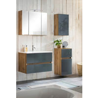 BADEZIMMER  in 120 cm  - Eichefarben/Weiß, KONVENTIONELL, Glas/Holzwerkstoff (120cm) - Held