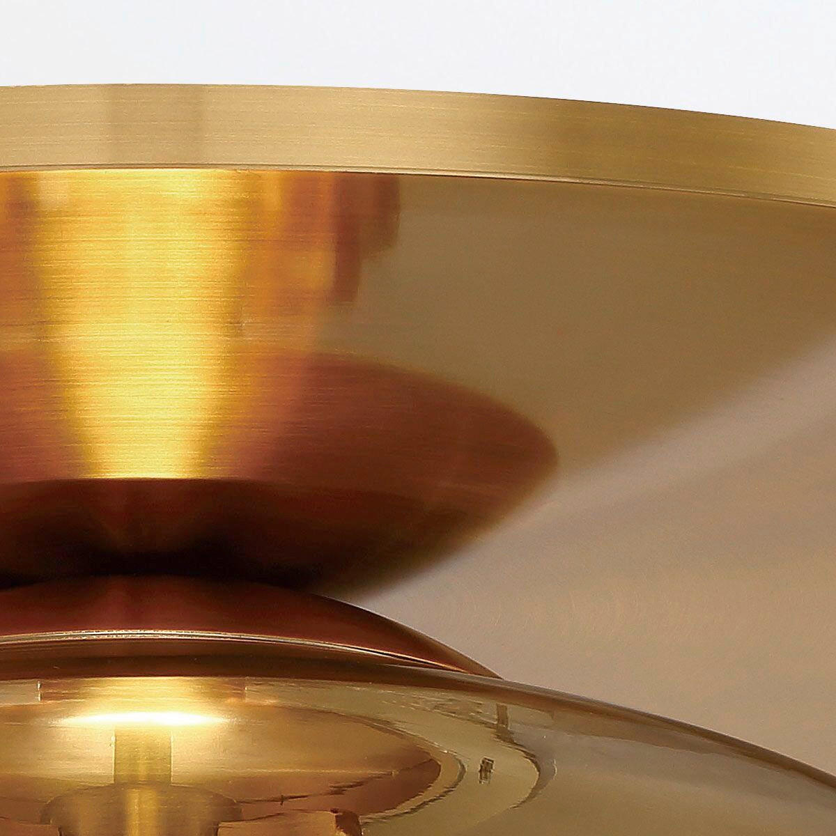 DECKENLEUCHTE 50/33,5 cm    - Messingfarben, KONVENTIONELL, Glas/Metall (50/33,5cm) - Elstead Lighting