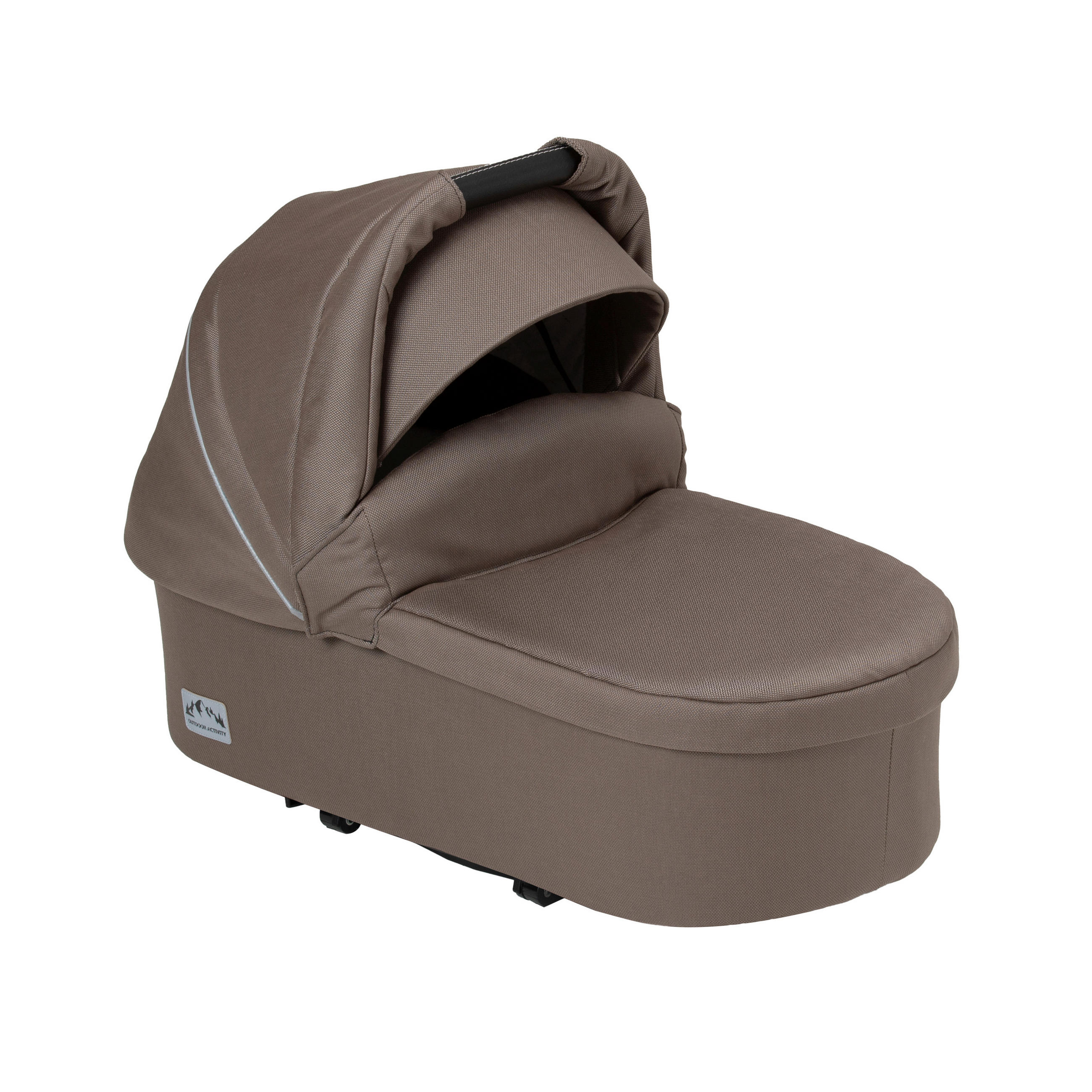 FALTTRAGETASCHE - Weiß/Cappuccino, Basics, Textil (80/32/22cm) - Hartan