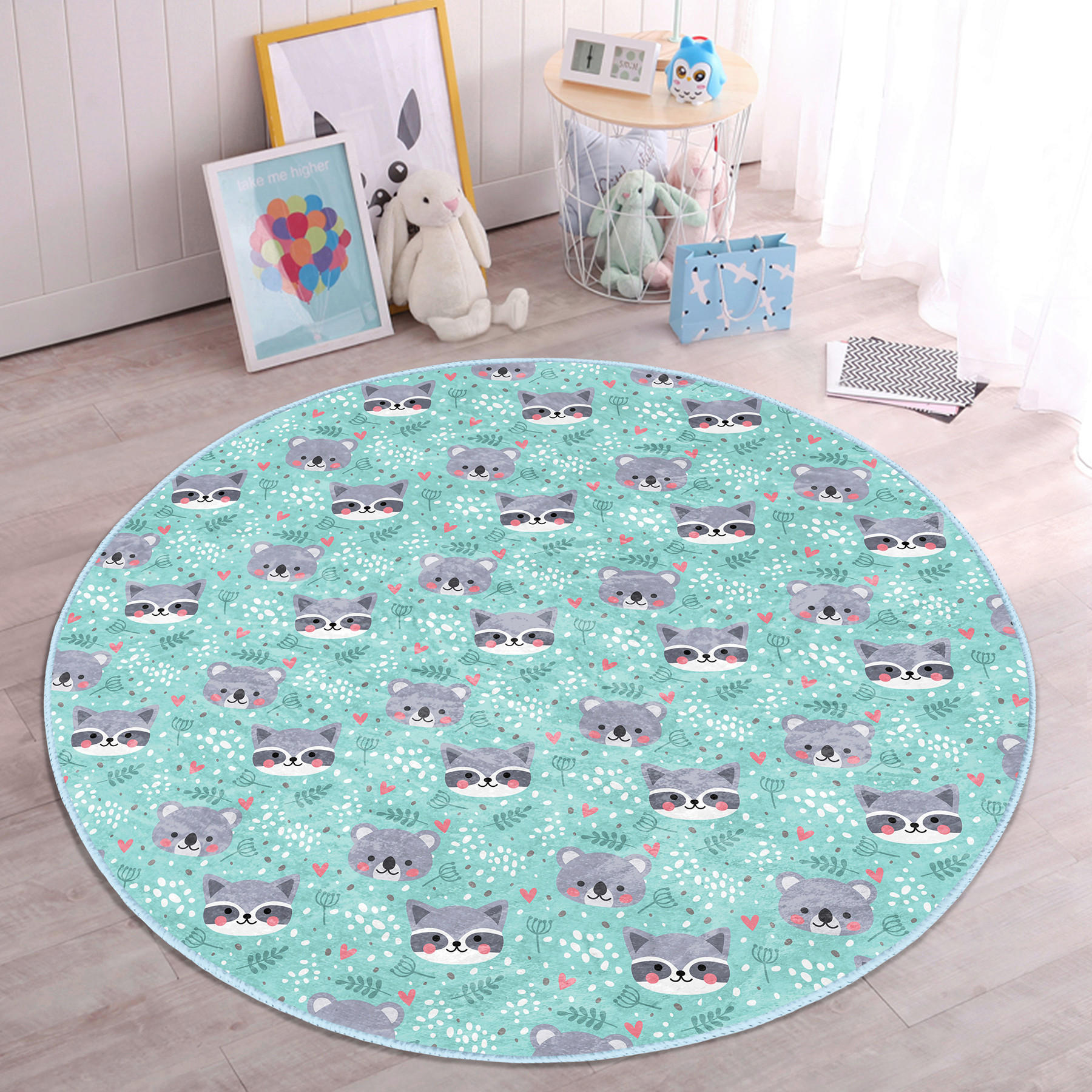 XXXLutz Kinderteppich Mehrfarbig 120x120 cm