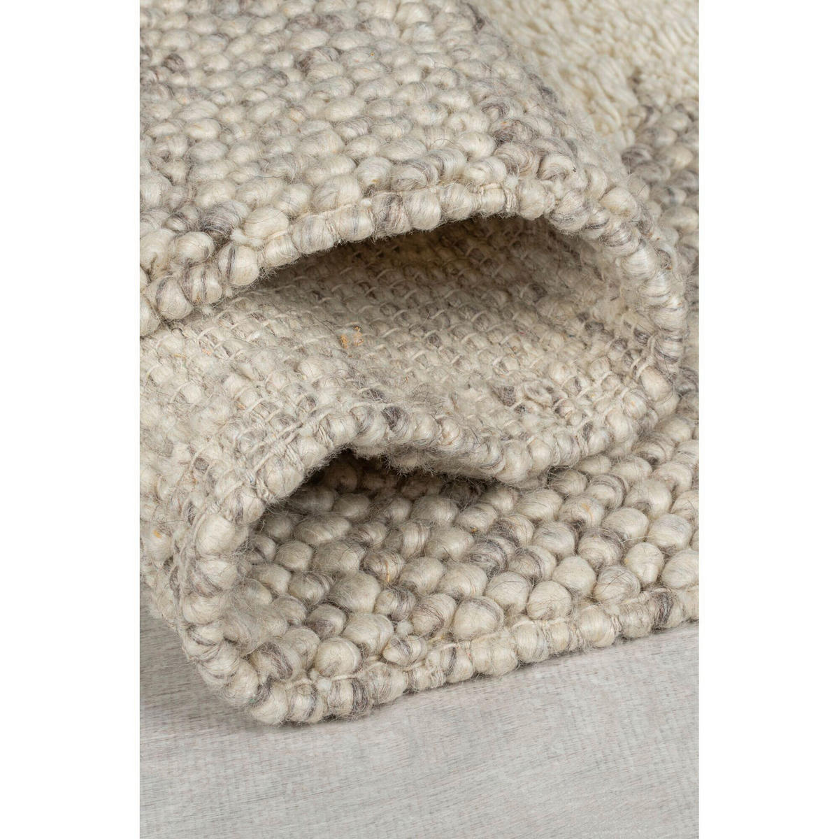 HANDWEBTEPPICH 60/230 cm MINERALS BORDER Naturfarben  - Naturfarben, KONVENTIONELL, Textil (60/230cm)