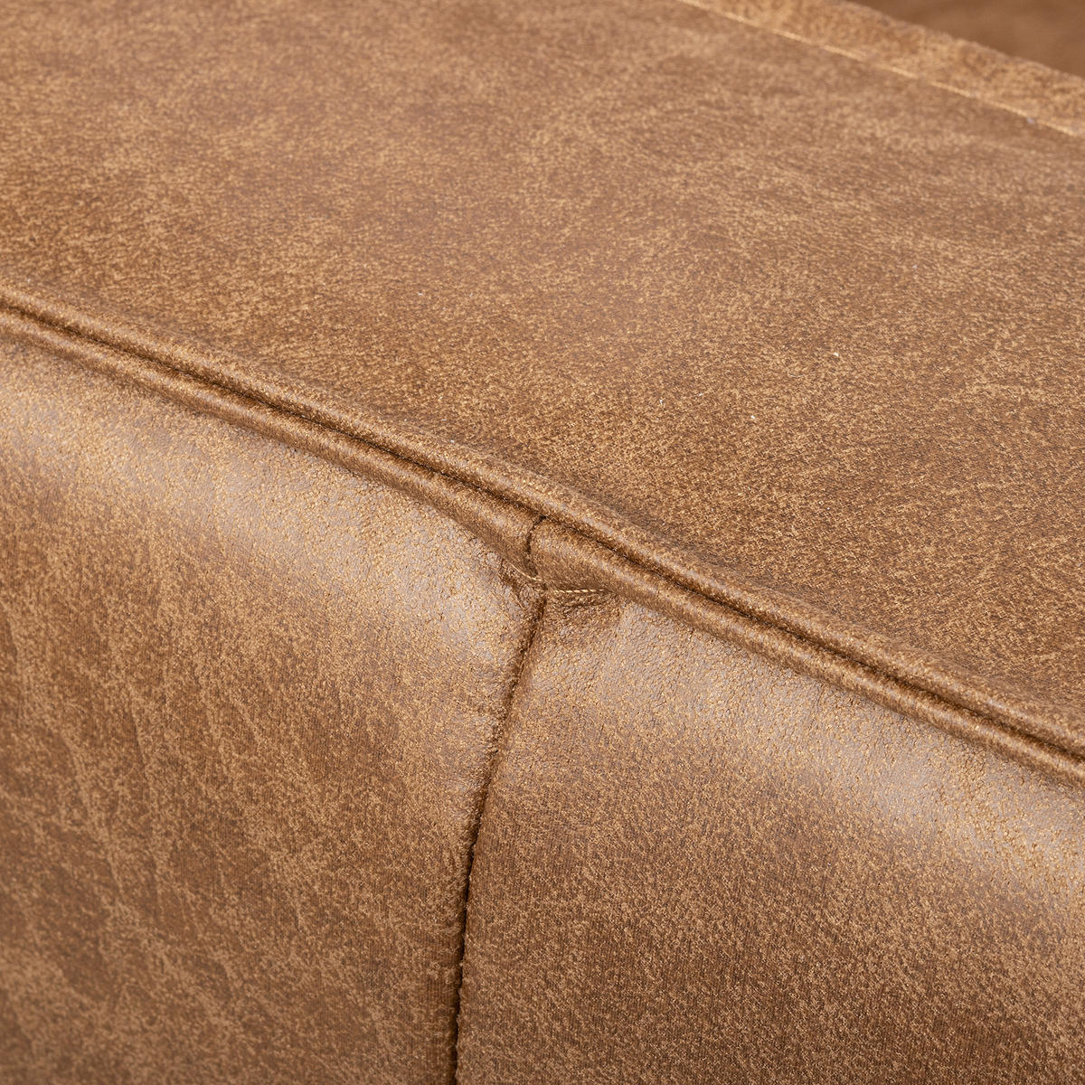 ECKSOFA Beige Echtleder Lederlook Bettkasten, Schlaffunktion, Rücken echt  - Beige/Schwarz, Design, Leder/Textil (166/238cm) - Livetastic