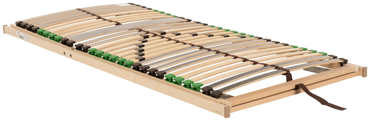 LATTENROST 90/200 cm Kopfteil, Fußteil verstellbar, Birke, Buche  - Naturfarben/Braun, Basics, Holz (90/200cm) - Beco
