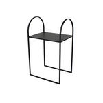 BEISTELLTISCH Schwarz rechteckig  - Schwarz, Basics, Metall (40/66/30cm) - Ambia Home
