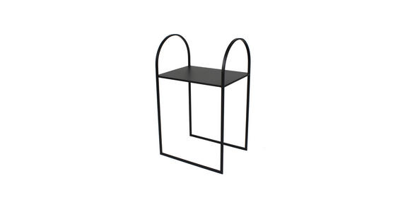 BEISTELLTISCH Schwarz rechteckig  - Schwarz, Basics, Metall (40/66/30cm) - Ambia Home