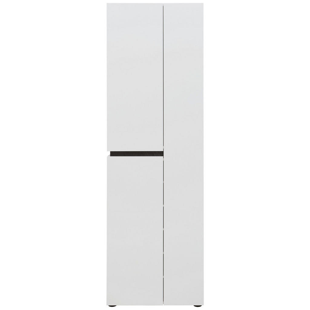 Thumbnail - Voleo Garderobenschrank, Anthrazit, Weiß, Holzwerkstoff, 5 Fächer, 60.5x190x42.6 cm, erweiterbar, griffloses Öffnen, Typ...
