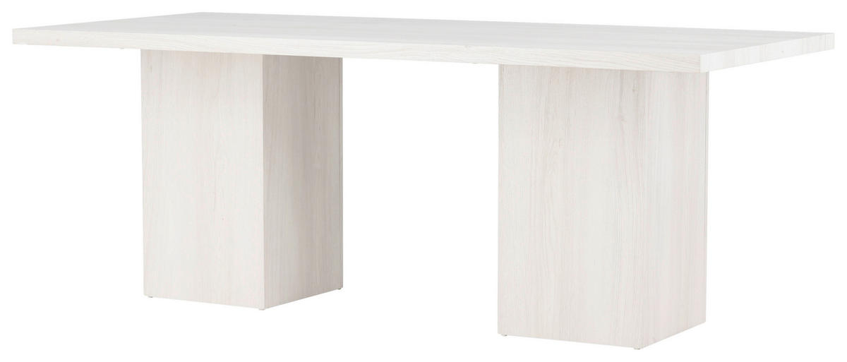 ESSTISCH in Holz 200/90/75 cm  - Weiß, Design, Holz (200/90/75cm) - Livetastic