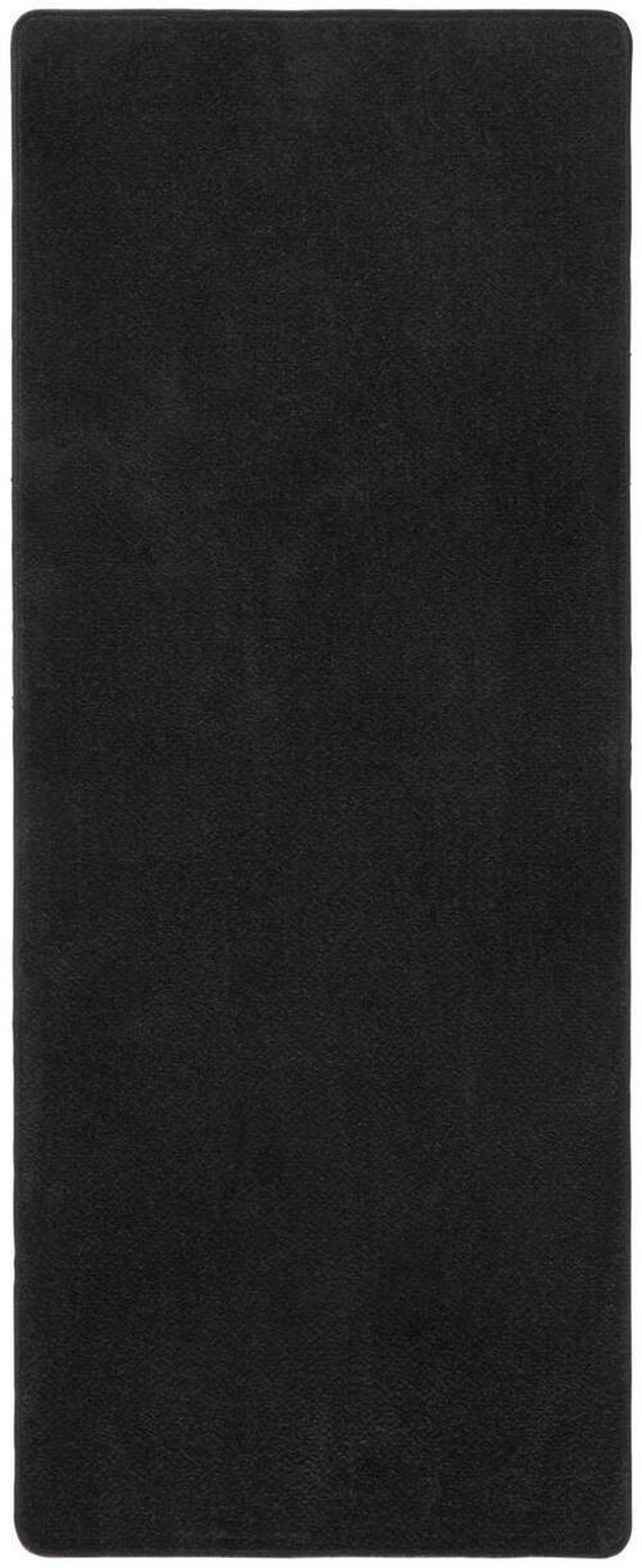 LÄUFER 67/250 cm Schwarz  - Schwarz, KONVENTIONELL, Kunststoff (67/250cm) - Hanse Home