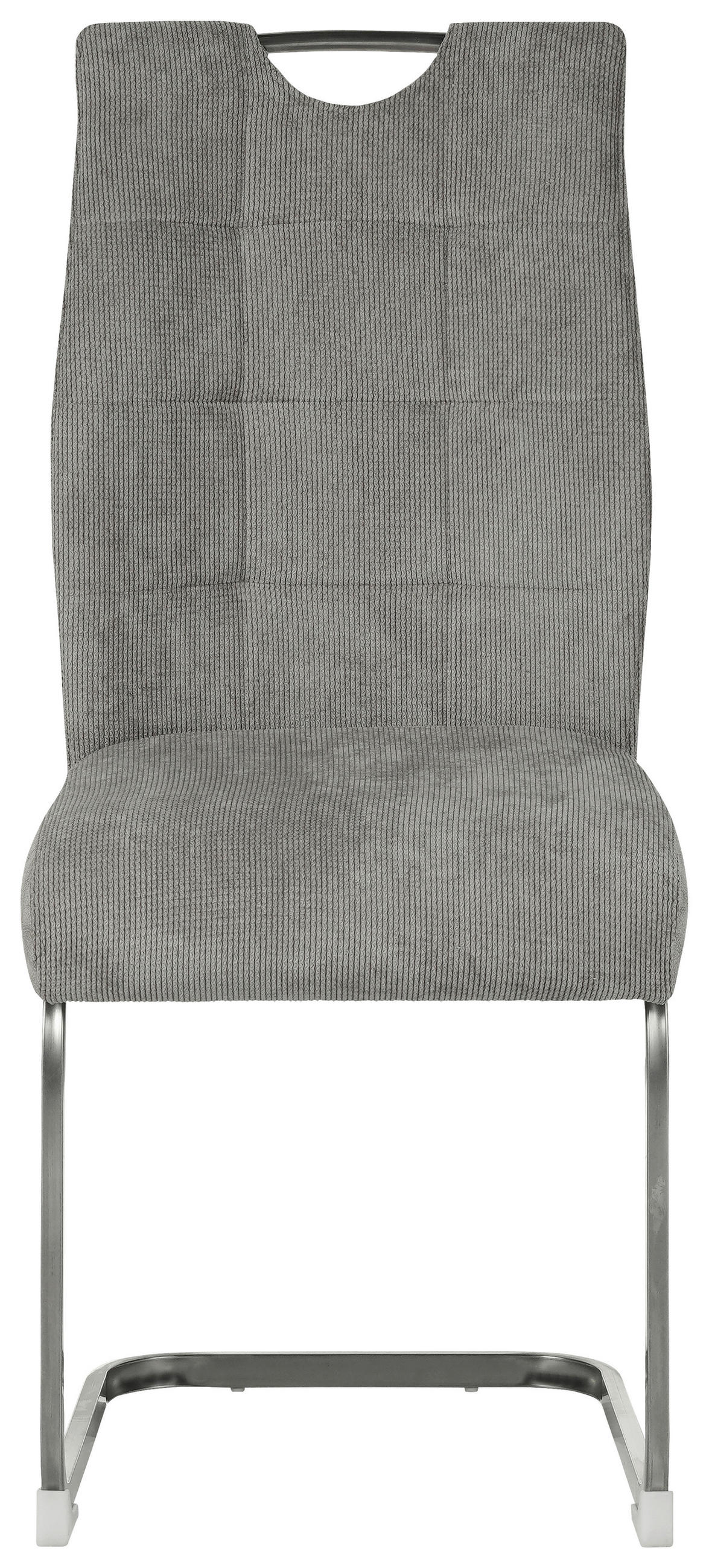 NIHAJNI STOL, kovina, tekstil bež  - barve kroma/bež, Design, kovina/tekstil (44/96/59cm) - Xora