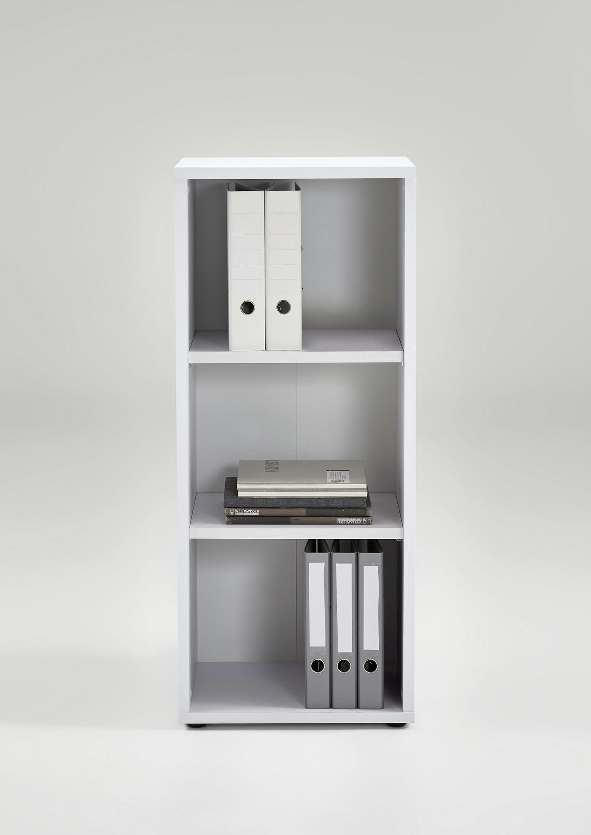 AKTENREGAL Weiß  - Weiß, MODERN, Holzwerkstoff (47/111/40cm) - Carryhome