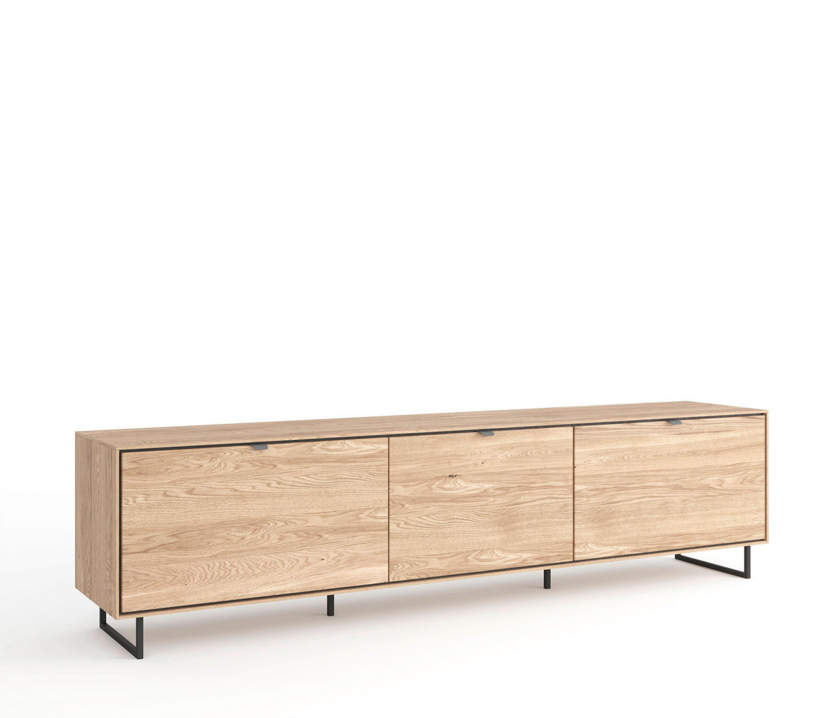 LOWBOARD  in 210,2/51/45,6 cm  - Dunkelgrau/Eichefarben, Design, Holz/Holzwerkstoff (210,2/51/45,6cm) - Livetastic