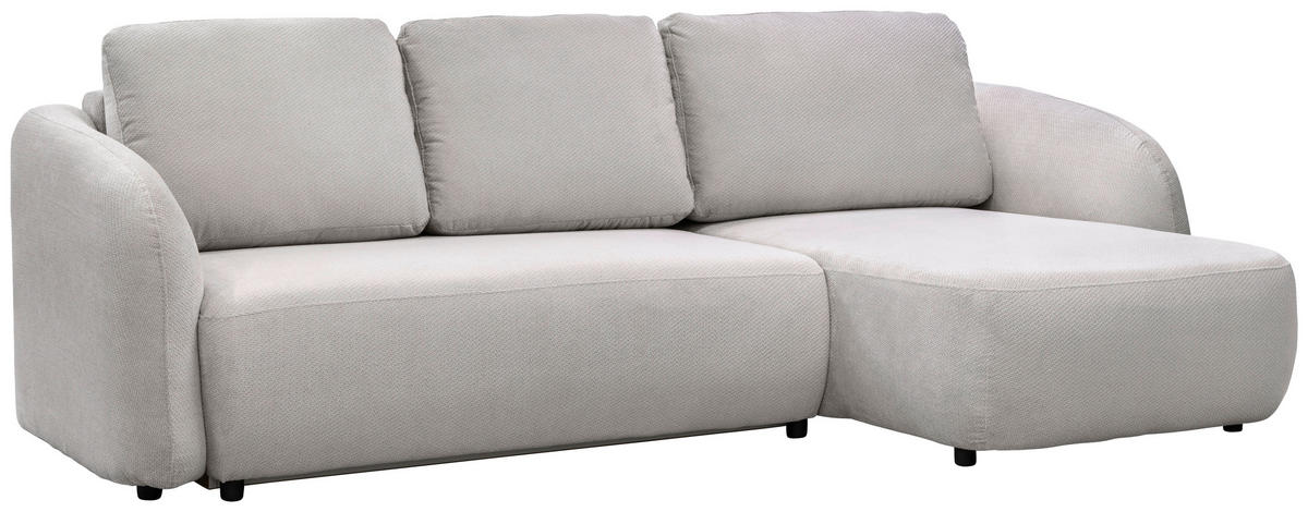 ECKSOFA PORTO Beige  - Beige/Schwarz, Design, Textil (270cm) - MID.YOU