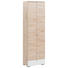GARDEROBENSCHRANK 60/200/34 cm - Eichefarben/Silberfarben, Design, Holzwerkstoff/Metall (60/200/34cm) - Cassando GARDEROBENSCHRANK 60/200/34 cm - Eichefarben/Silberfarben, Design, Holzwerkstoff/Metall (60/200/34cm) - Cassando
