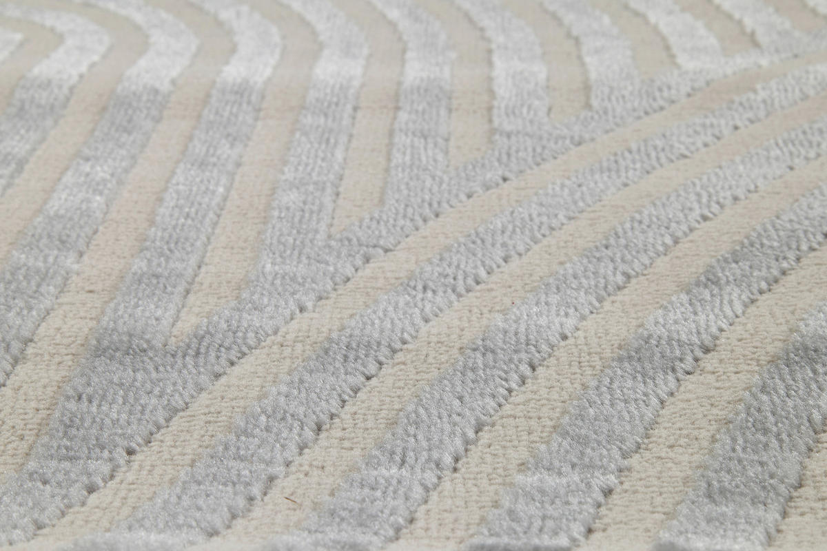 WEBTEPPICH 160/230 cm Jules Silberfarben rechteckig  - Silberfarben, Basics, Kunststoff/Textil (160/230cm) - Astra