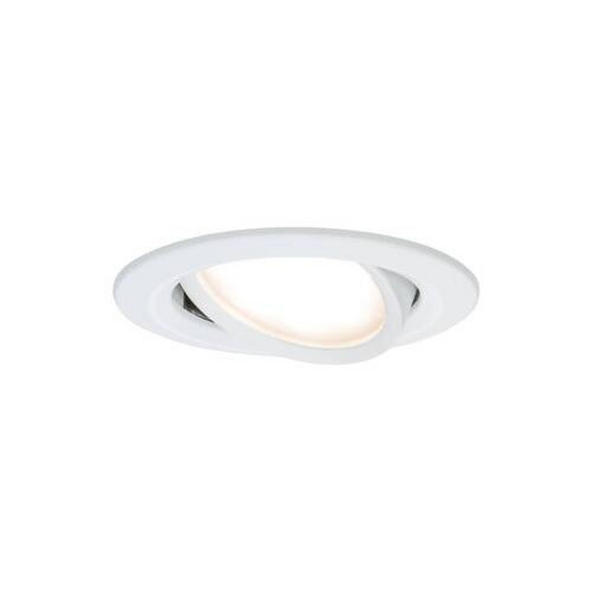 DECKENLEUCHTE 8,4 cm  - Alufarben/Weiß, Basics, Metall (8,4cm) - Paulmann