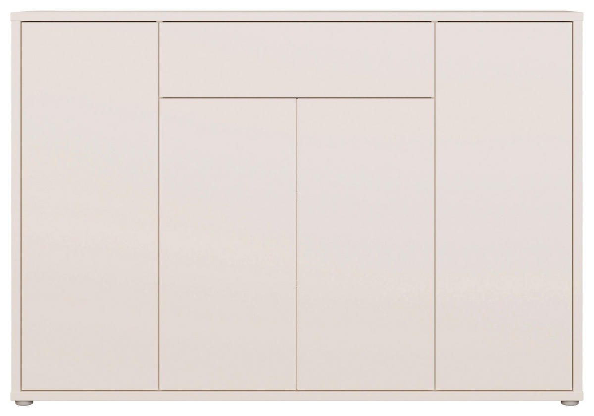 SCHUHSCHRANK Sandfarben  - Sandfarben/Grau, MODERN, Holzwerkstoff/Kunststoff (143,9/99,1/34,9cm) - Carryhome