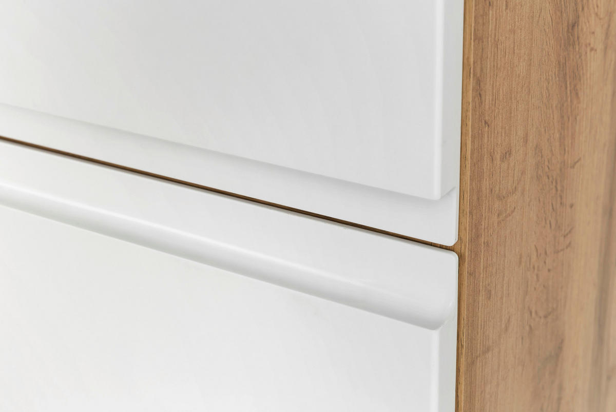 HOCHSCHRANK 40/180/35 cm  - Eiche Wotan/Weiß, MODERN, Holzwerkstoff (40/180/35cm) - Held