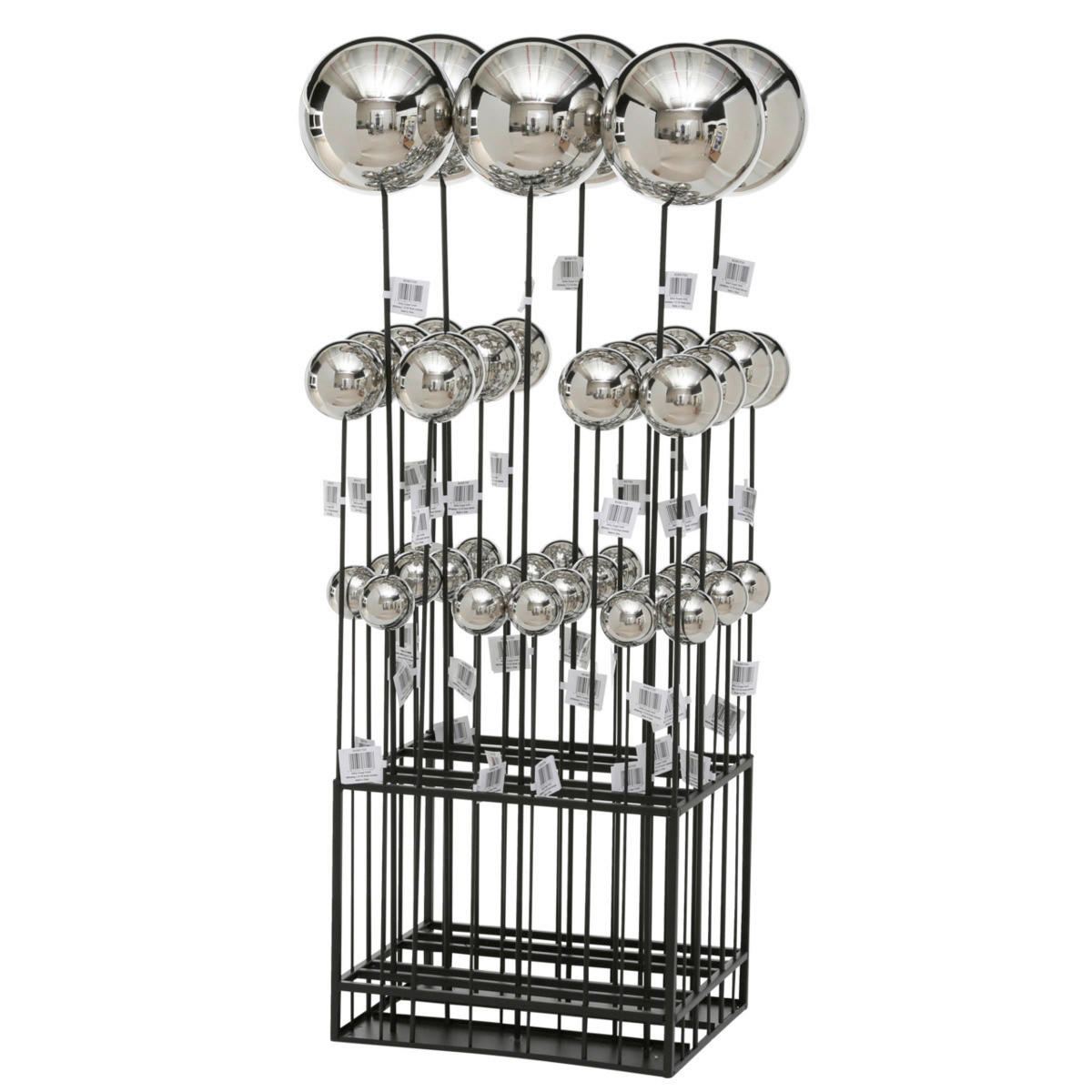 DÍSZGOLYÓ - nemesacélszínű/fekete, Lifestyle, fém (15/110cm) - Boltze Home