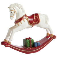 DEKOPFERD  - Blau/Rot, KONVENTIONELL, Kunststoff (22/18/5,2cm) - X-Mas
