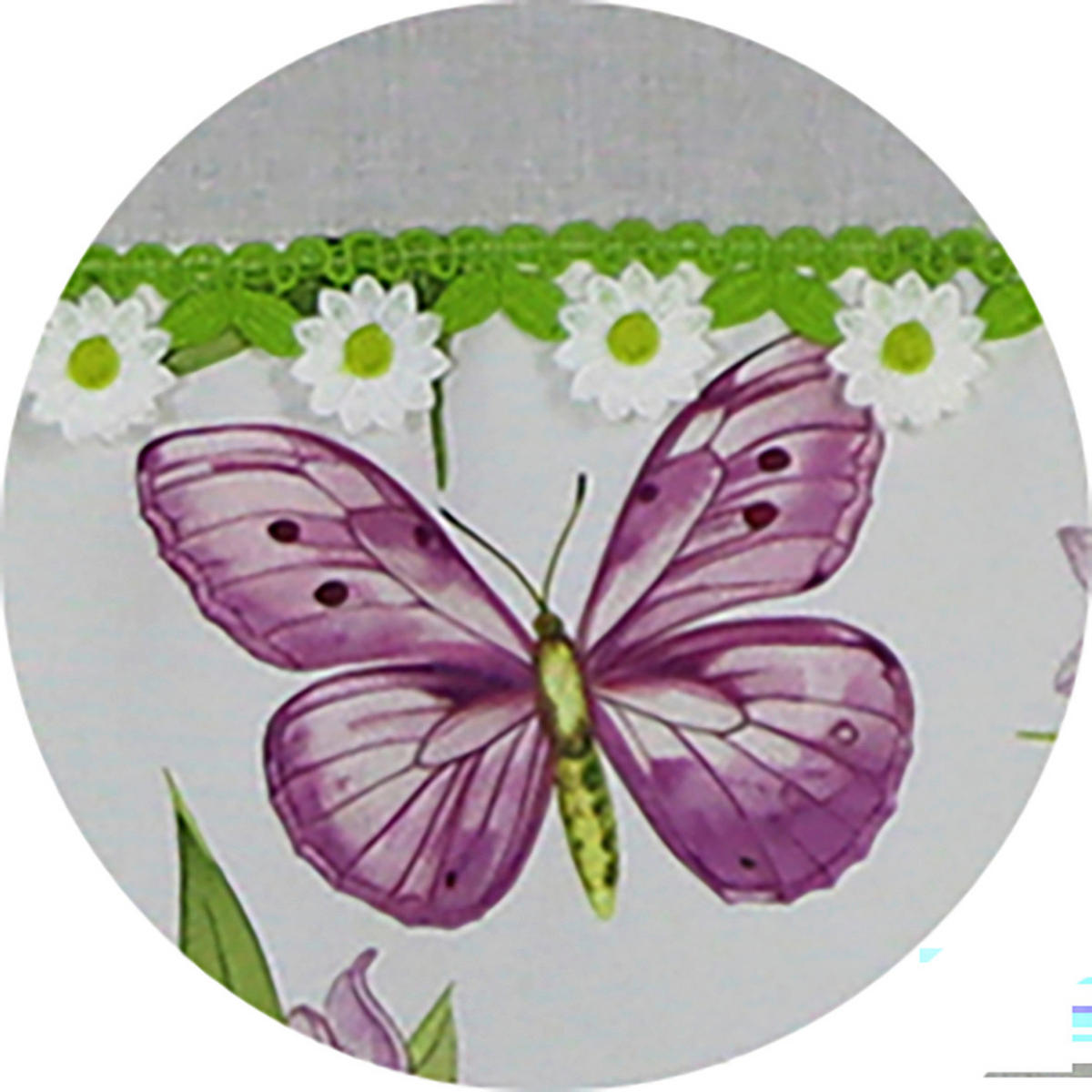 KURZGARDINE   140/48 cm   - Multicolor, Natur, Textil (140/48cm)