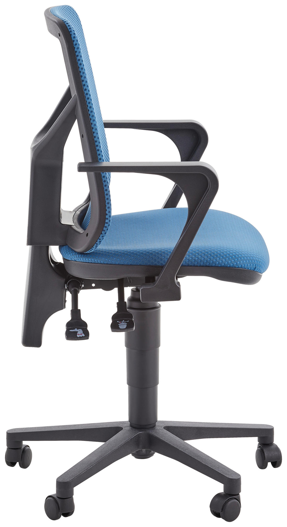 DREHSTUHL Flachgewebe, Netz Petrol  - Petrol/Schwarz, MODERN, Kunststoff/Textil (46/97-109/46cm) - Topstar