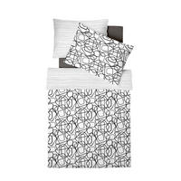 ÁGYNEMŰHUZAT-GARNITÚRA 220/200 cm  - fekete/fehér, Design, textil (220/200cm)